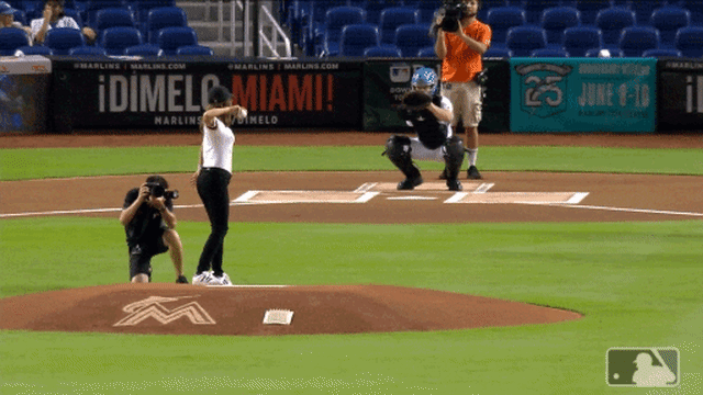 Marlins first pitch