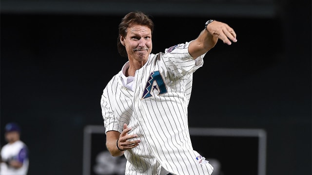 Randy Johnson going into Arizona Sports Hall