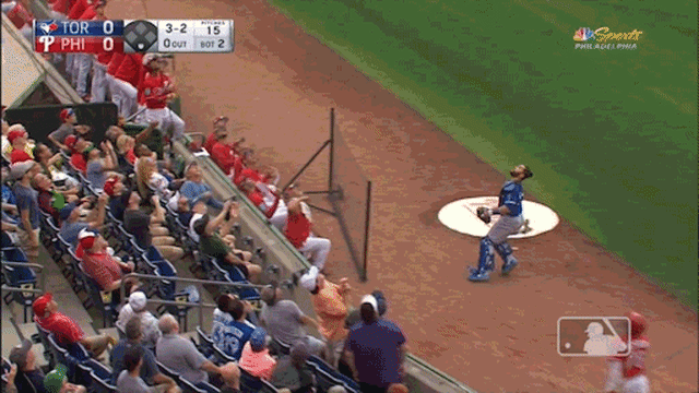 Russell Martin trips on net