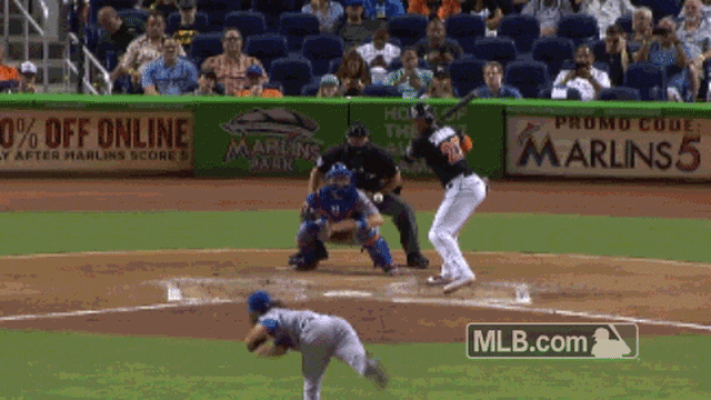 Giancarlo Stanton hit a homer off the scoreboard and Dontrelle Willis lost  his mind