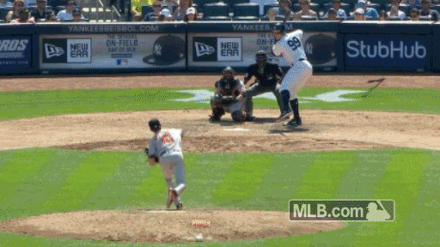 Aaron Judge continued to show off his power with a 495-foot blast that left  everyone stunned
