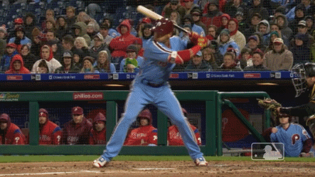 J.P. Crawford scores on Cesar Hernandez's three-run single