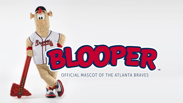 Minimalist Blooper Square Poster Print Atlanta Braves Mascot S