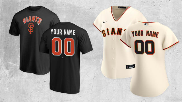 San Francisco Giants Major League Baseball Custom Name Baseball Jersey