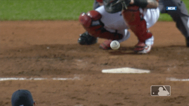 Steven Wright gets the strikeout on a knuckleball