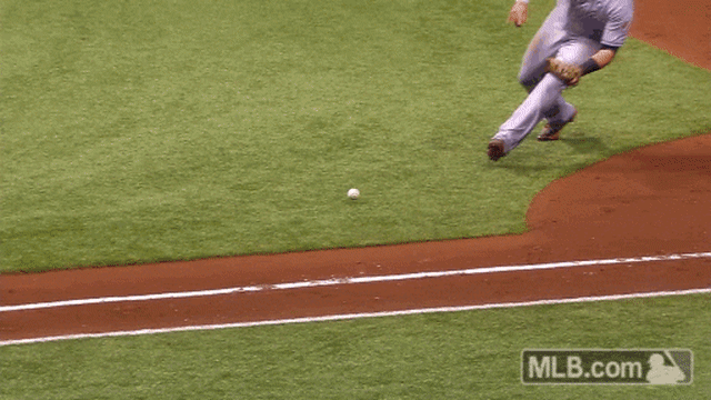Bourjous slides past 1st base then runs back