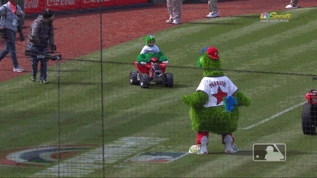 A young Phanatic came out on an ATV