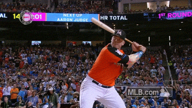 Justin Bour swings, yells