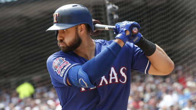 Joey Gallo Reached Over The Outfield Wall To Help Himself To A Mid