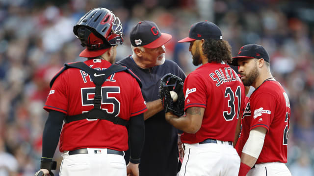 Danny Salazar rocks the Ricky 'Wild Thing' Vaughn look at Indians