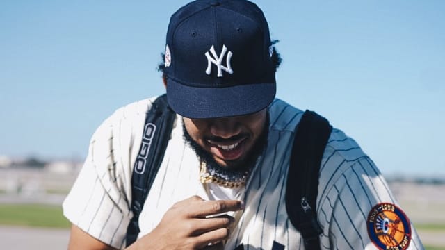 Vladimir Guerrero Jr. attends Raptors game