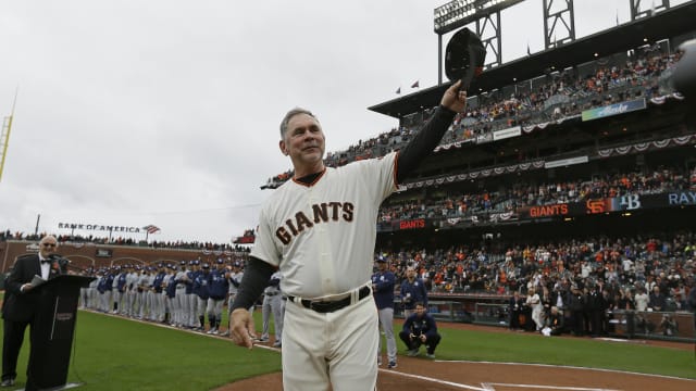 Feel your heart melt watching Matt Cain's daughter run out to hug him after  his farewell