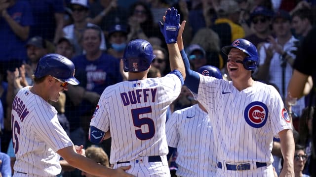 Frank Schwindel, Matt Duffy grand slams lead Cubs' sweep vs. Pirates