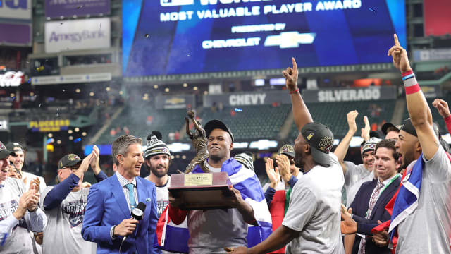 The ultimate Soler power! Jorge Soler is the @chevrolet #WorldSeries MVP!