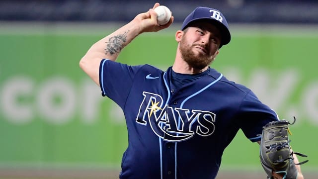 Tampa Bay Rays opening pitcher Louis Head delivers to the