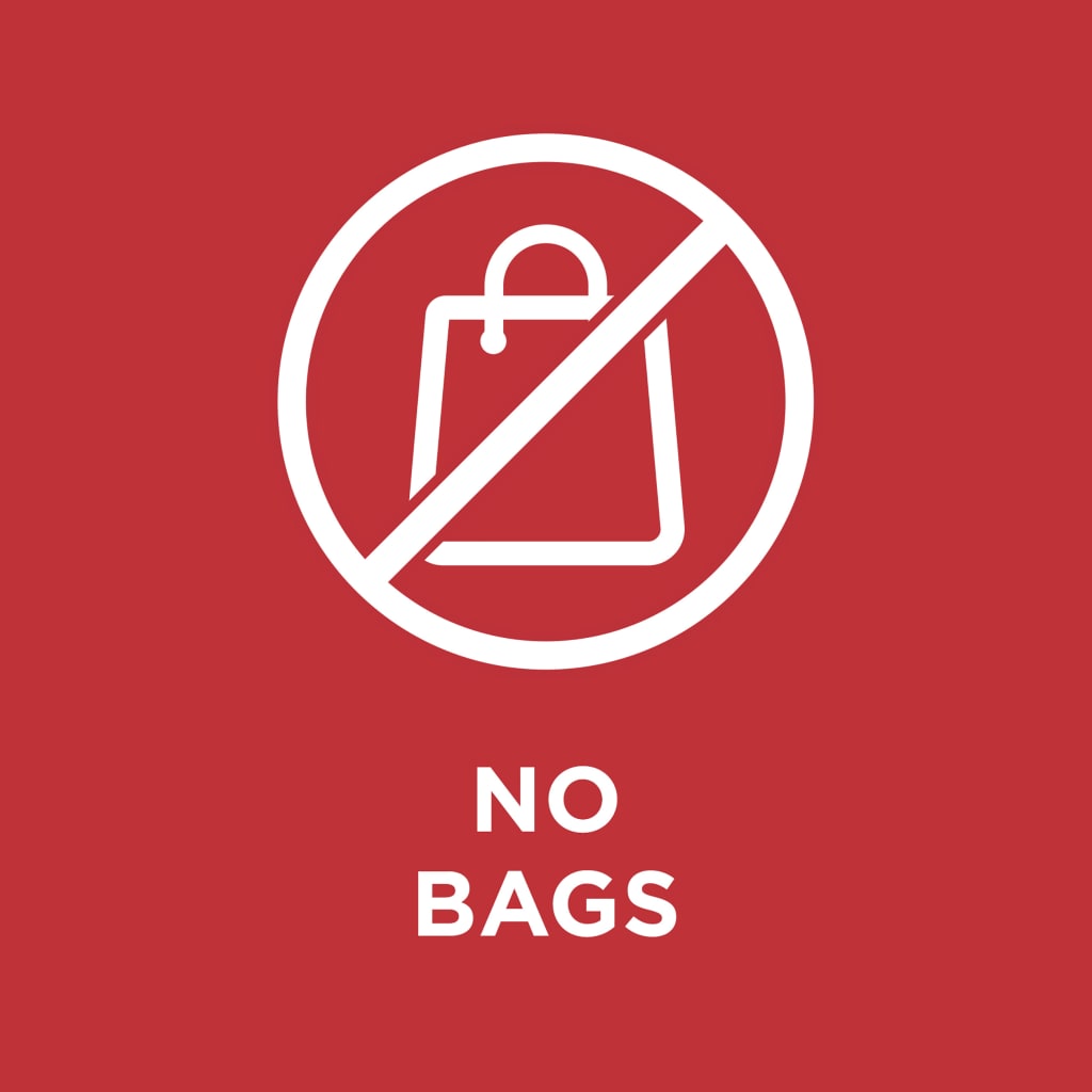 Aggregate more than 71 no bags allowed sign super hot - in.duhocakina