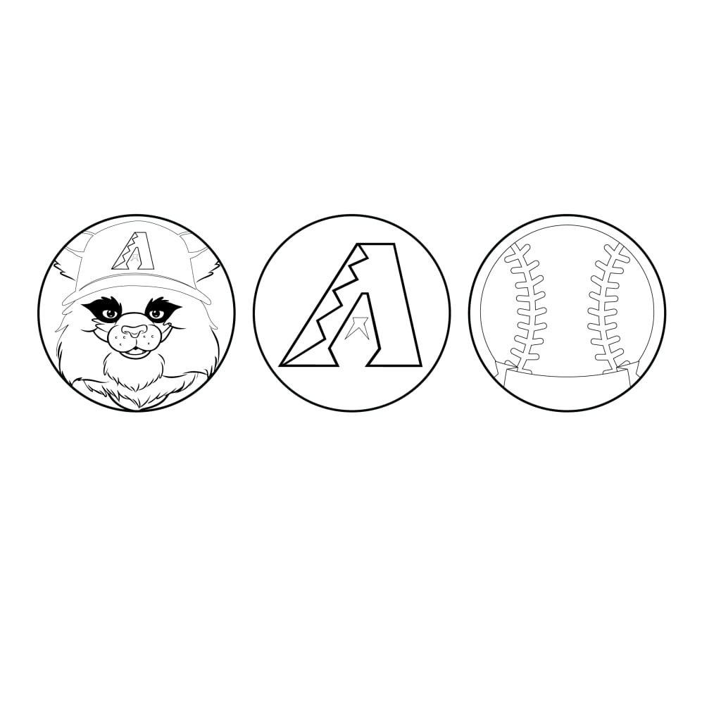 Arizona Diamondbacks Logo coloring page - Download, Print or Color