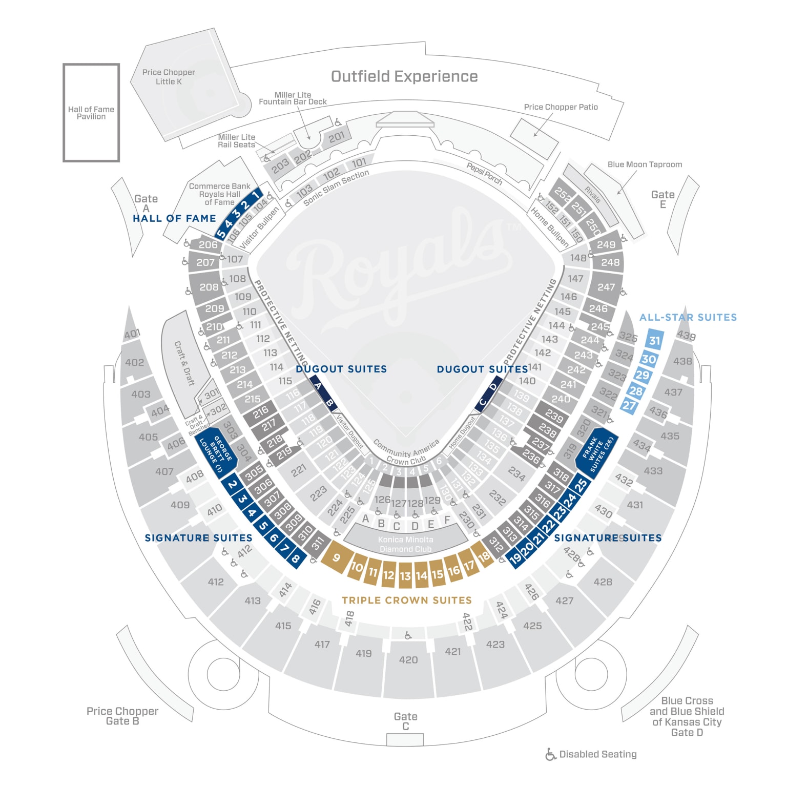 Kansas City Royals to allow 10,000 fans in pod-style seating at