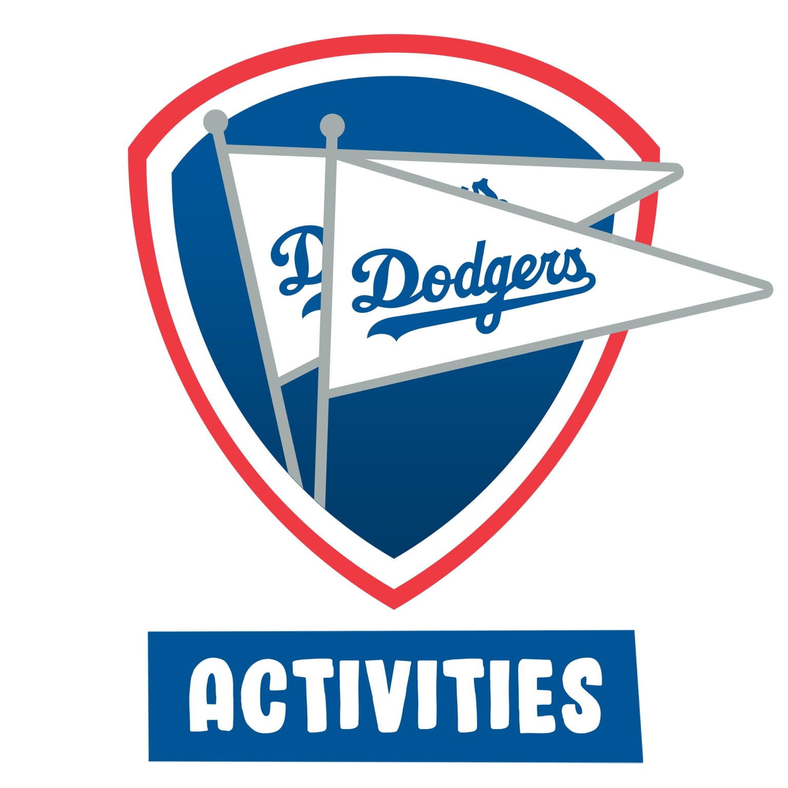 FOCO Youth Boys and Girls Los Angeles Dodgers Big Logo Color Edge