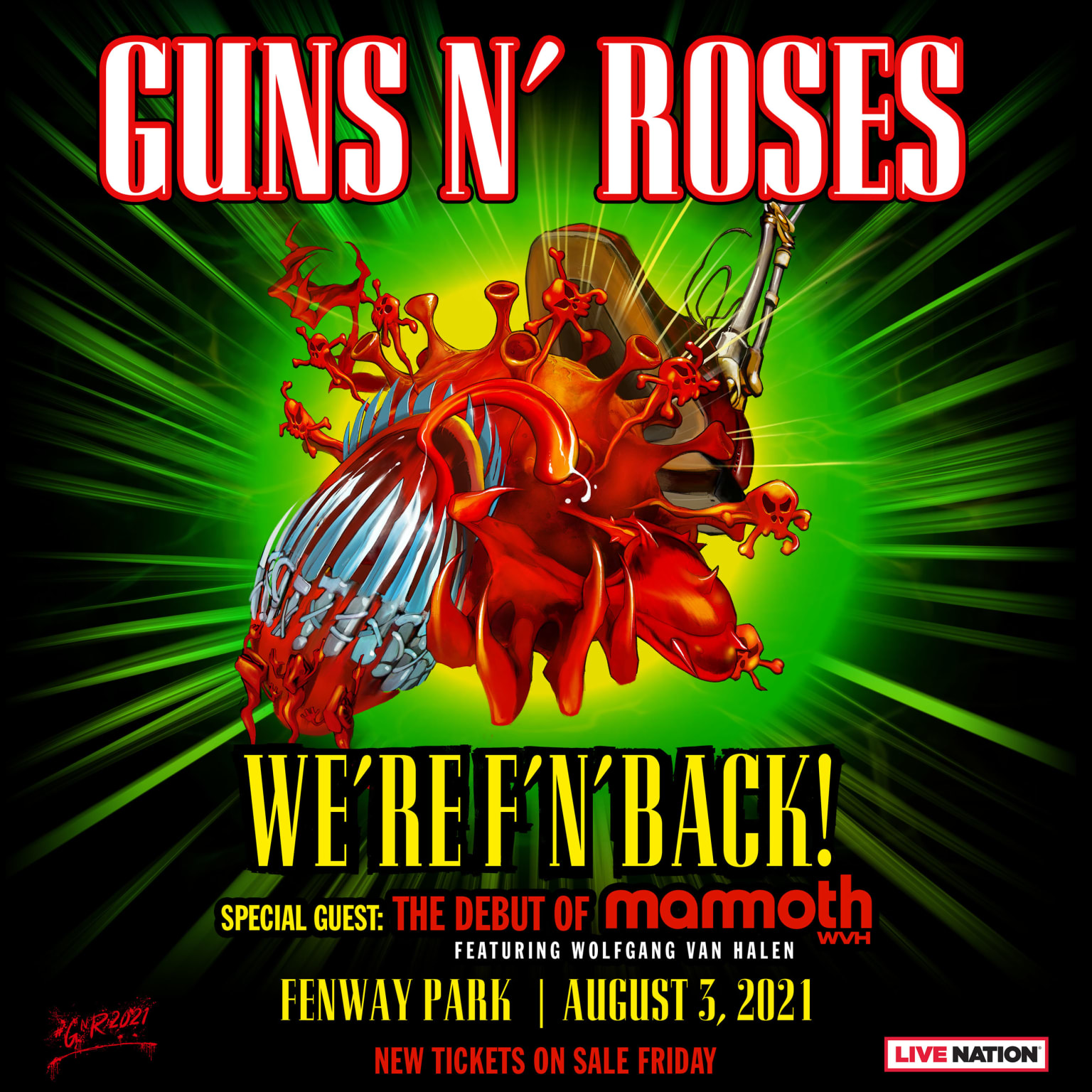 Guns N' Roses at Fenway Park Boston Red Sox