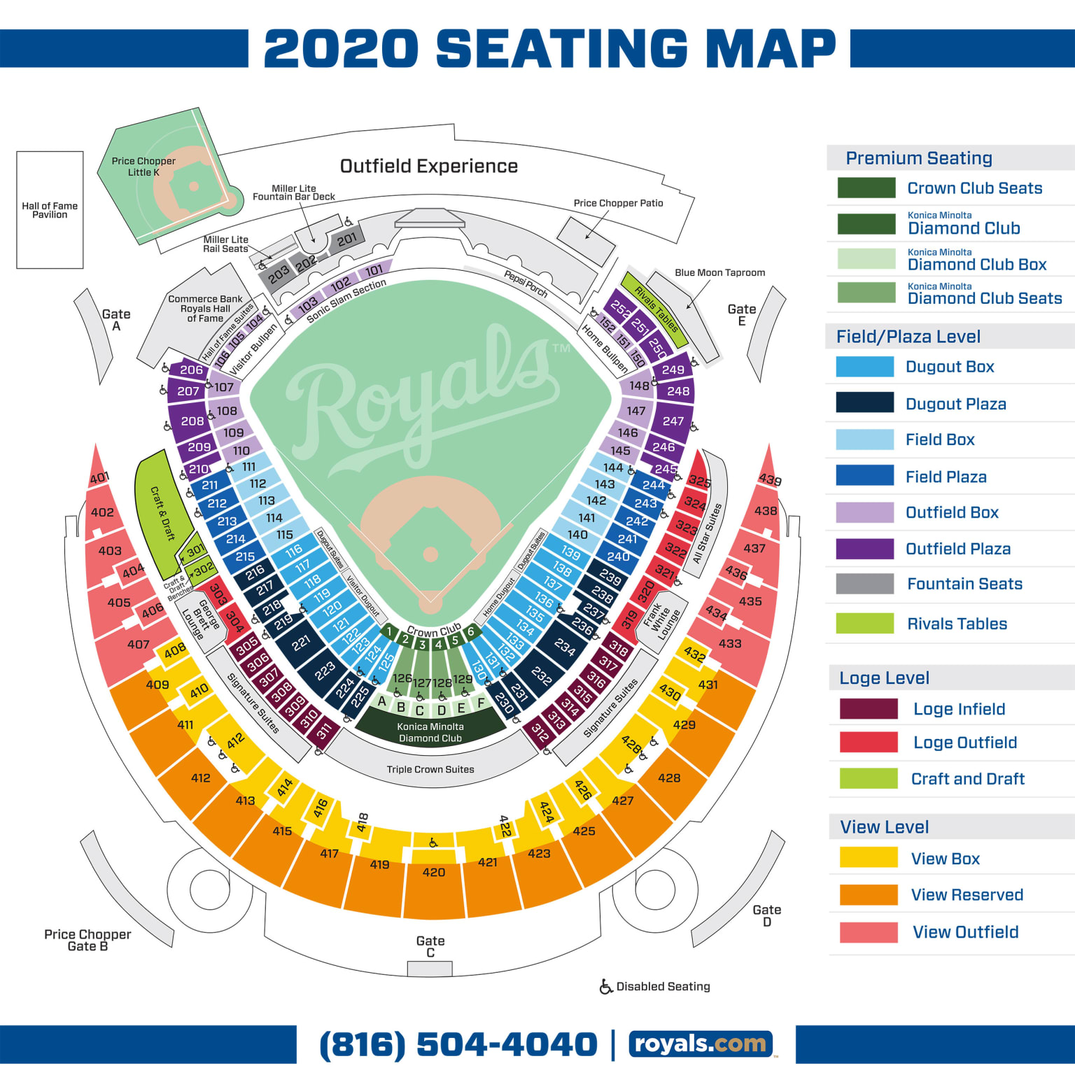 Kc Royals Stadium Seating Chart