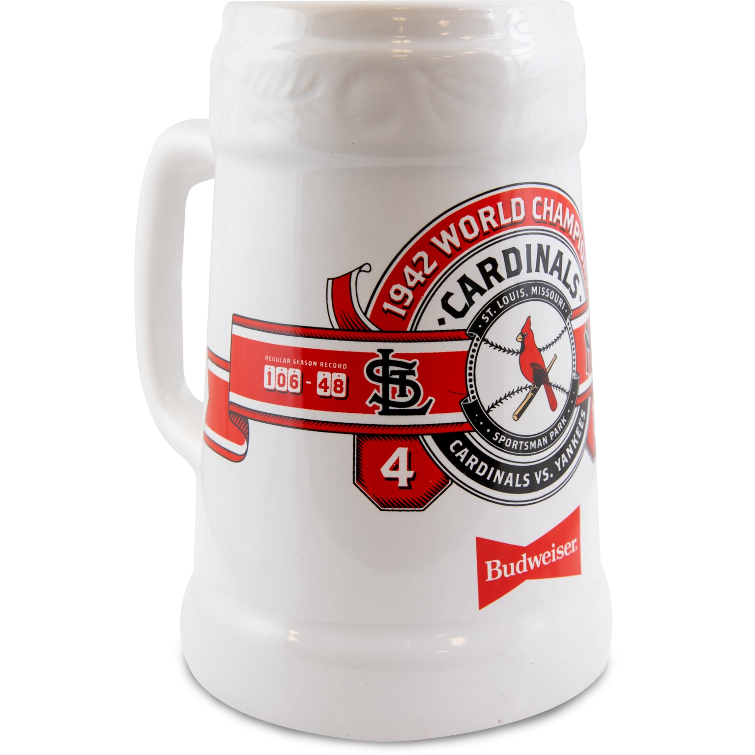 ST LOUIS CARDINALS 2013 NL CHAMPIONS BEER STEIN BUDWEISER 5/20/2023  GIVEAWAY SGA