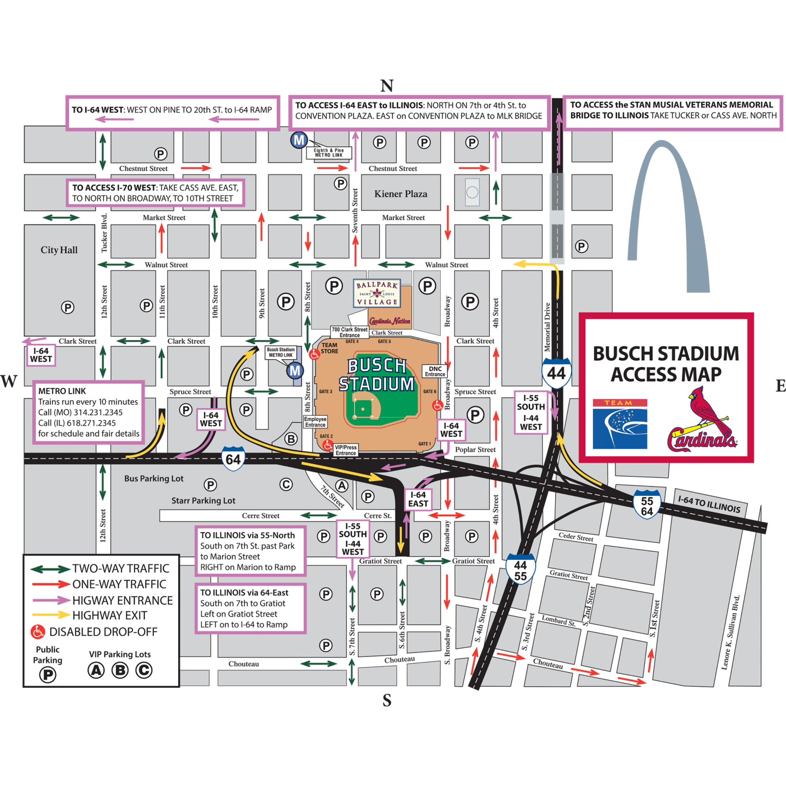 Busch Stadium, 700 Clark St, Saint Louis, MO, Sports - MapQuest