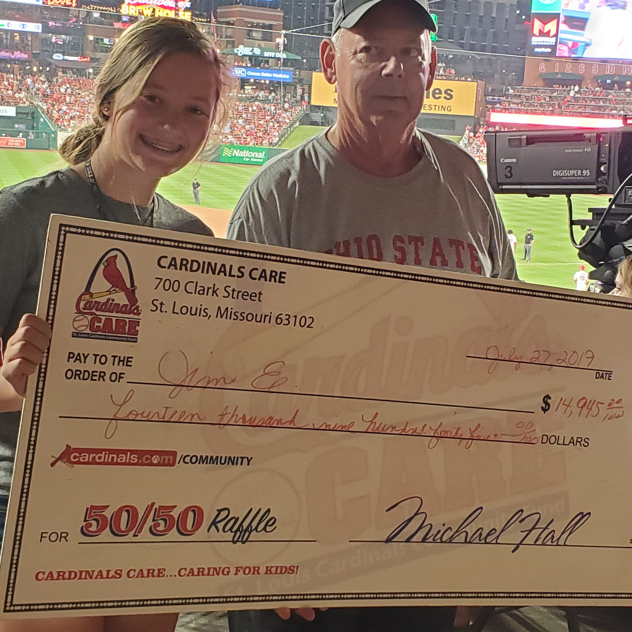 Cardinals Care 50/50 Raffle