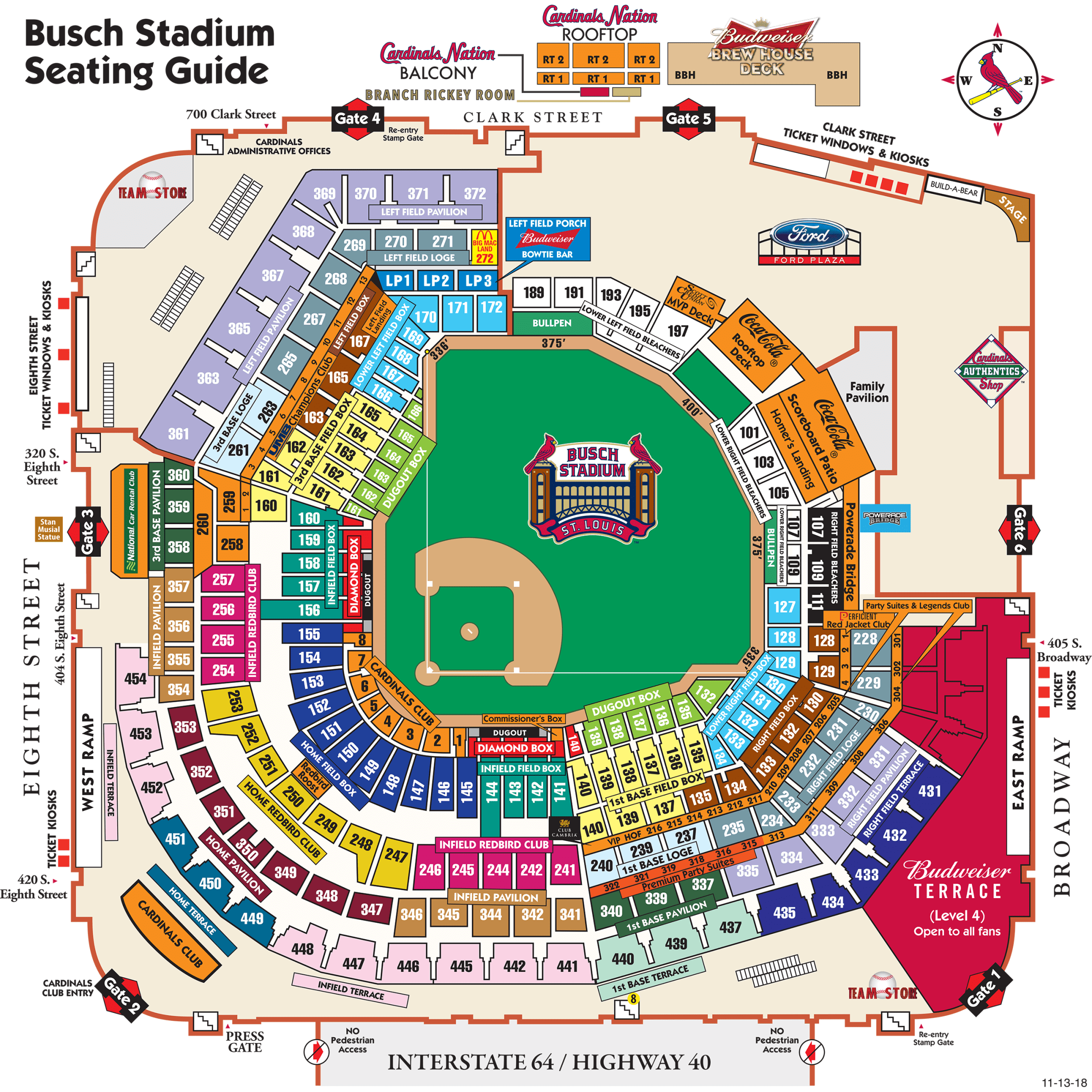 Busch Stadium Left Field, Home to Big Mac Land.