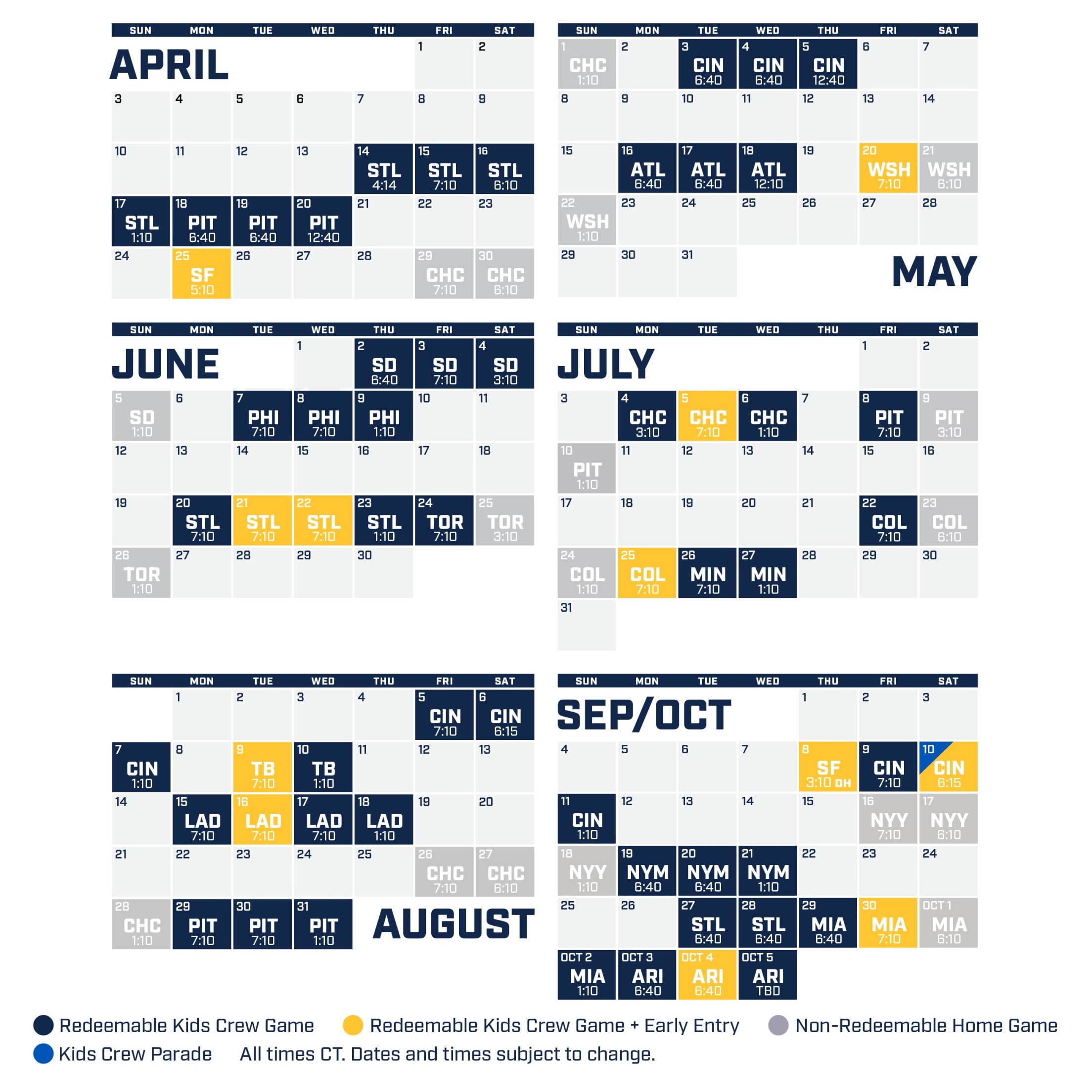 Ticket Vouchers Kids Crew Milwaukee Brewers