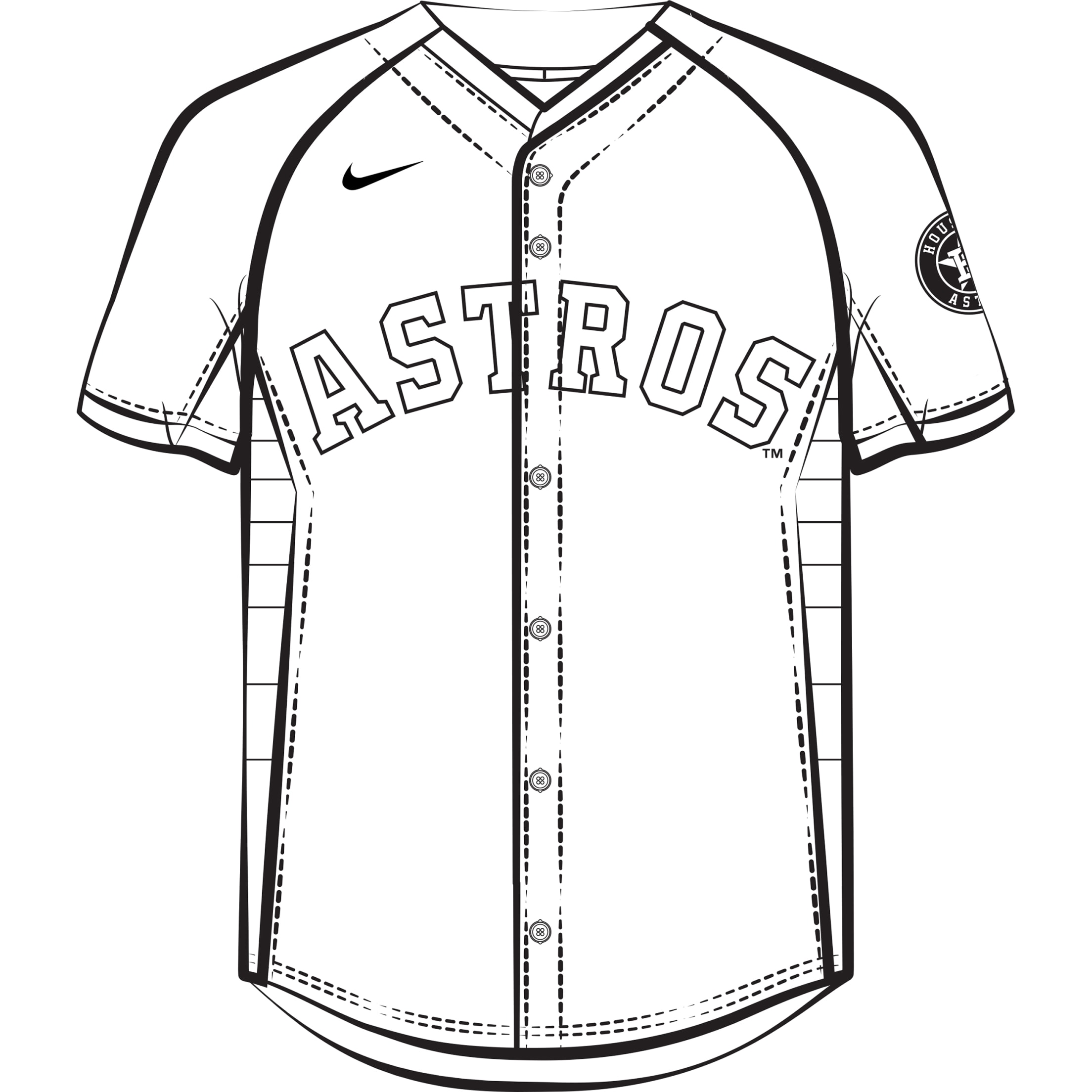 Astros MLB Color Blocked Tee