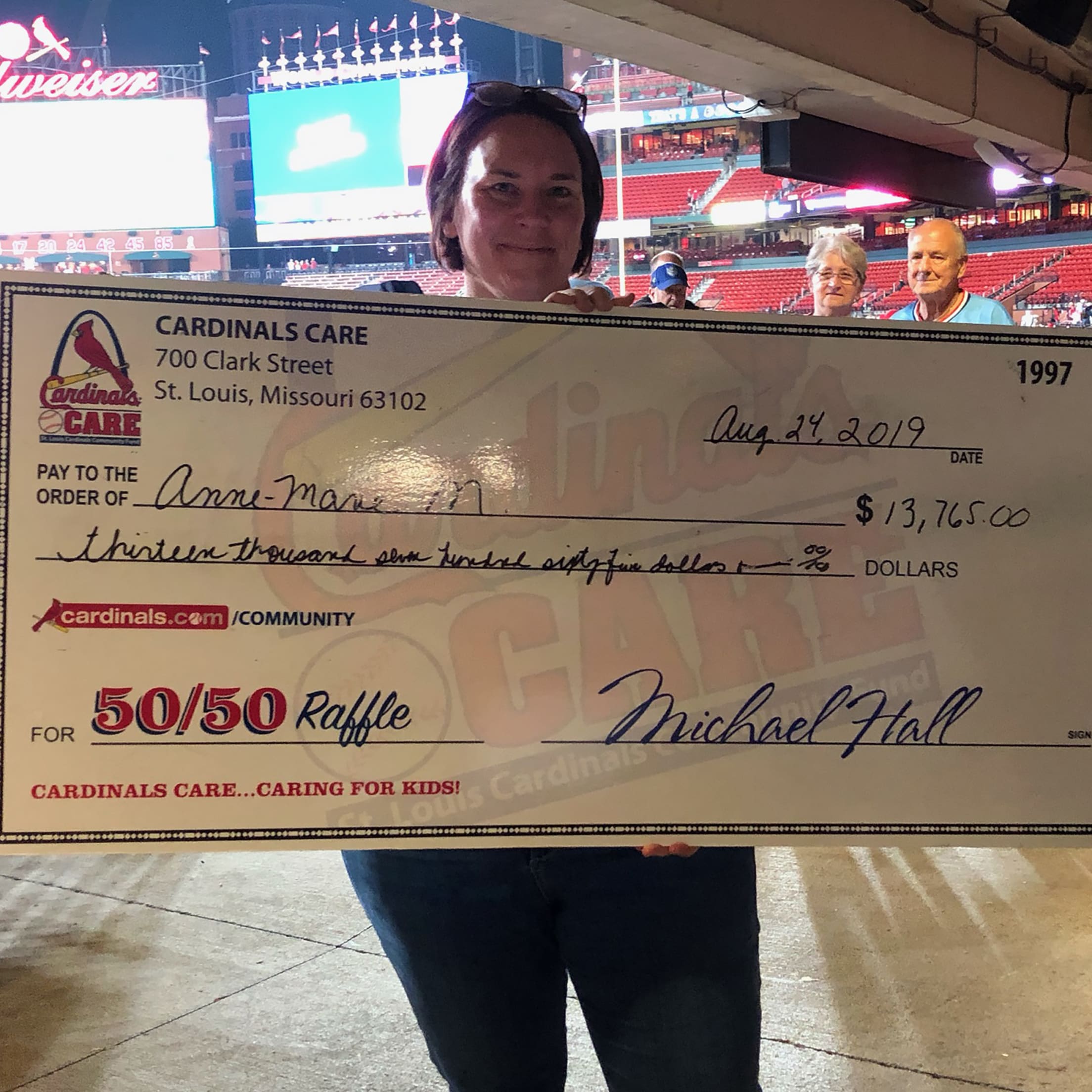 Cardinals Care 50/50 Raffle