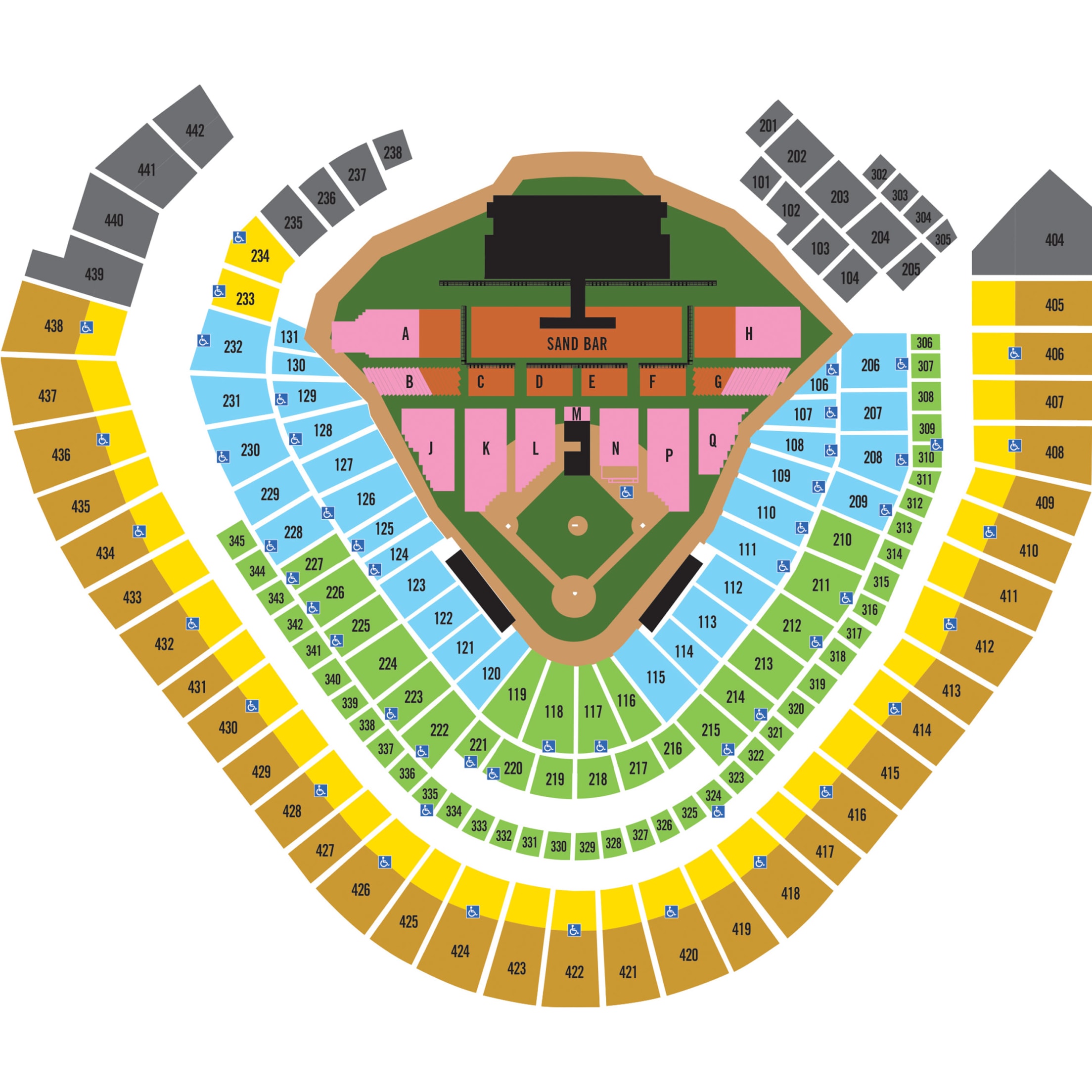 Milwaukee Brewers Stadium Seating Map Two Birds Home