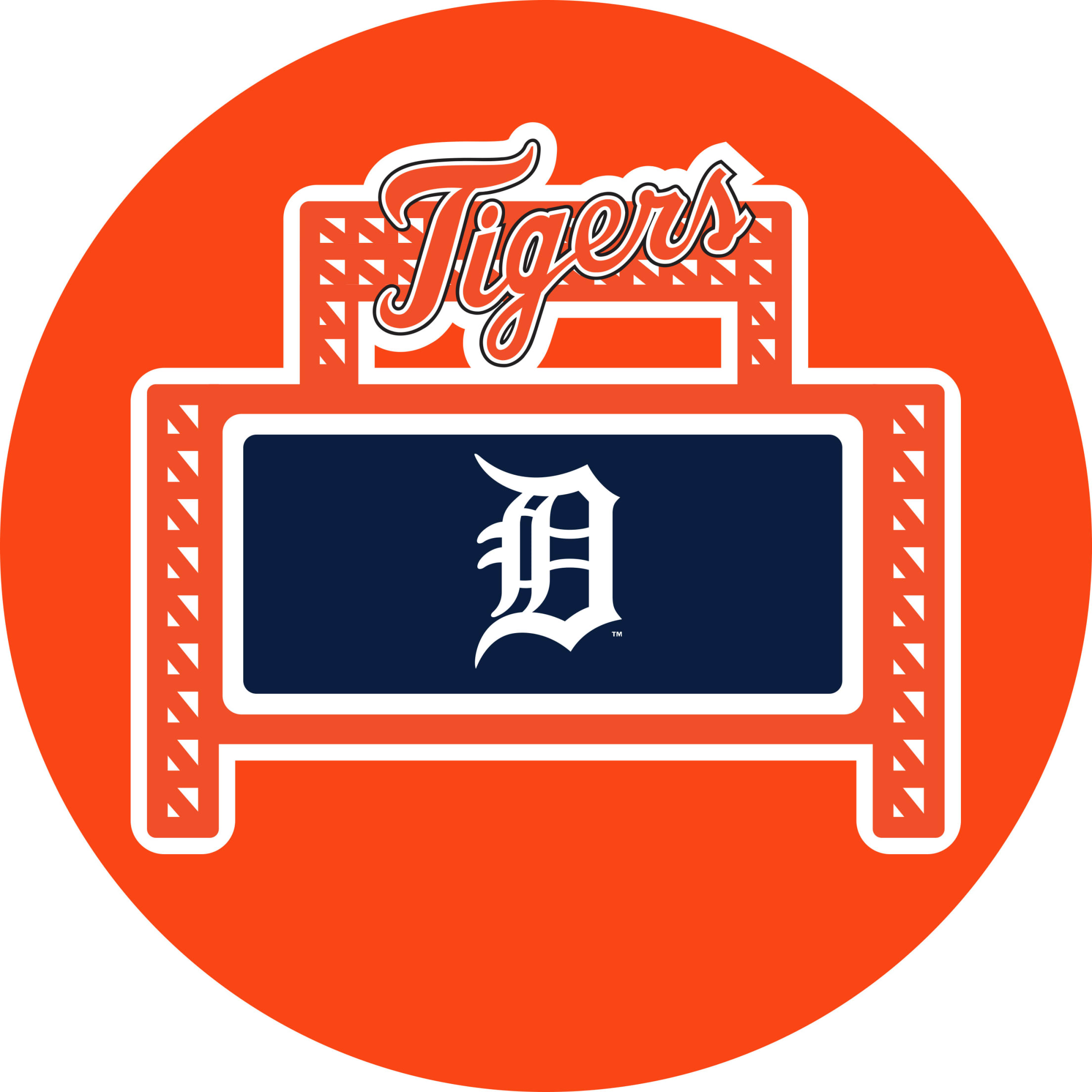 Detroit Tigers D Logo PNG Clipart Background - PNG Play