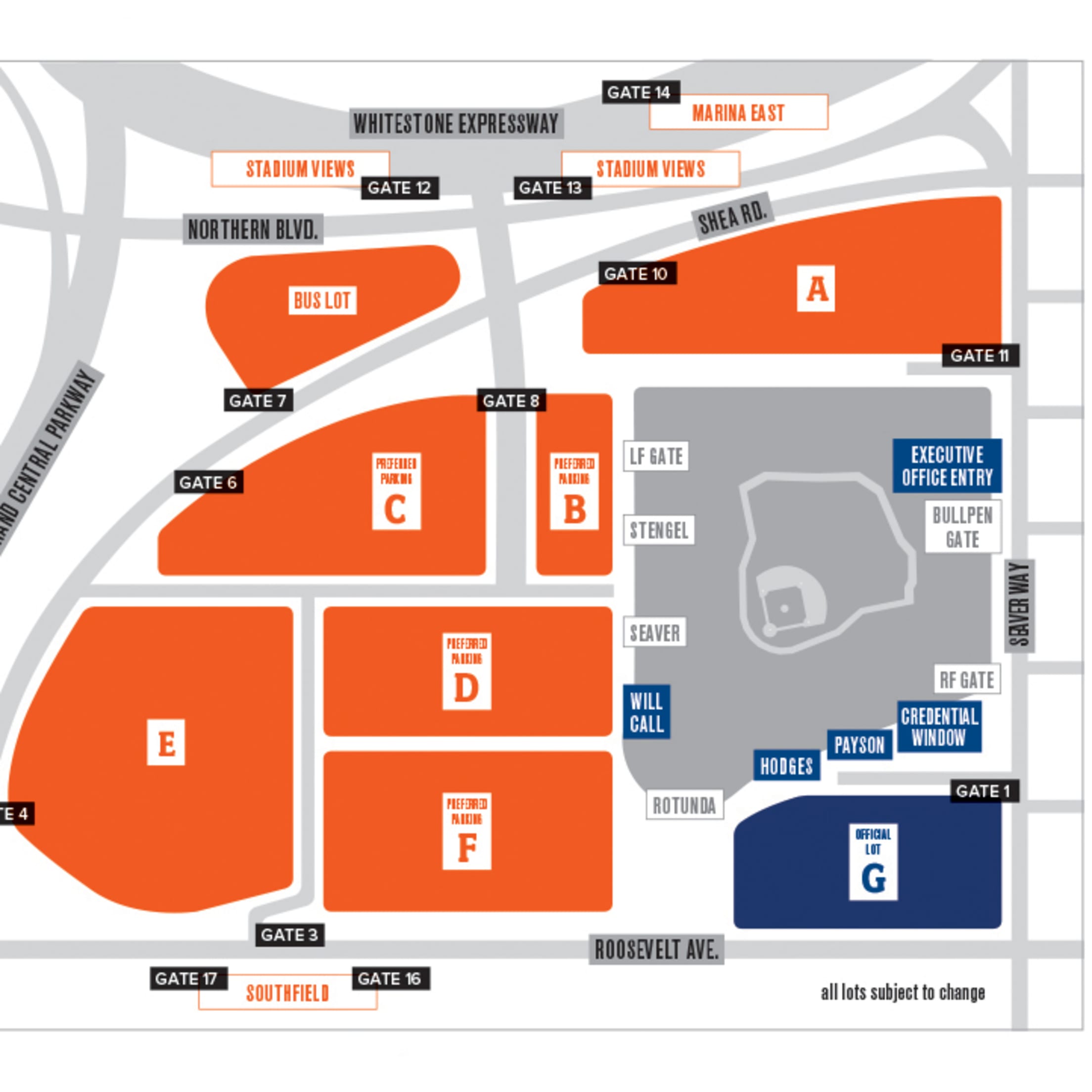 Driving And Parking | New York Mets