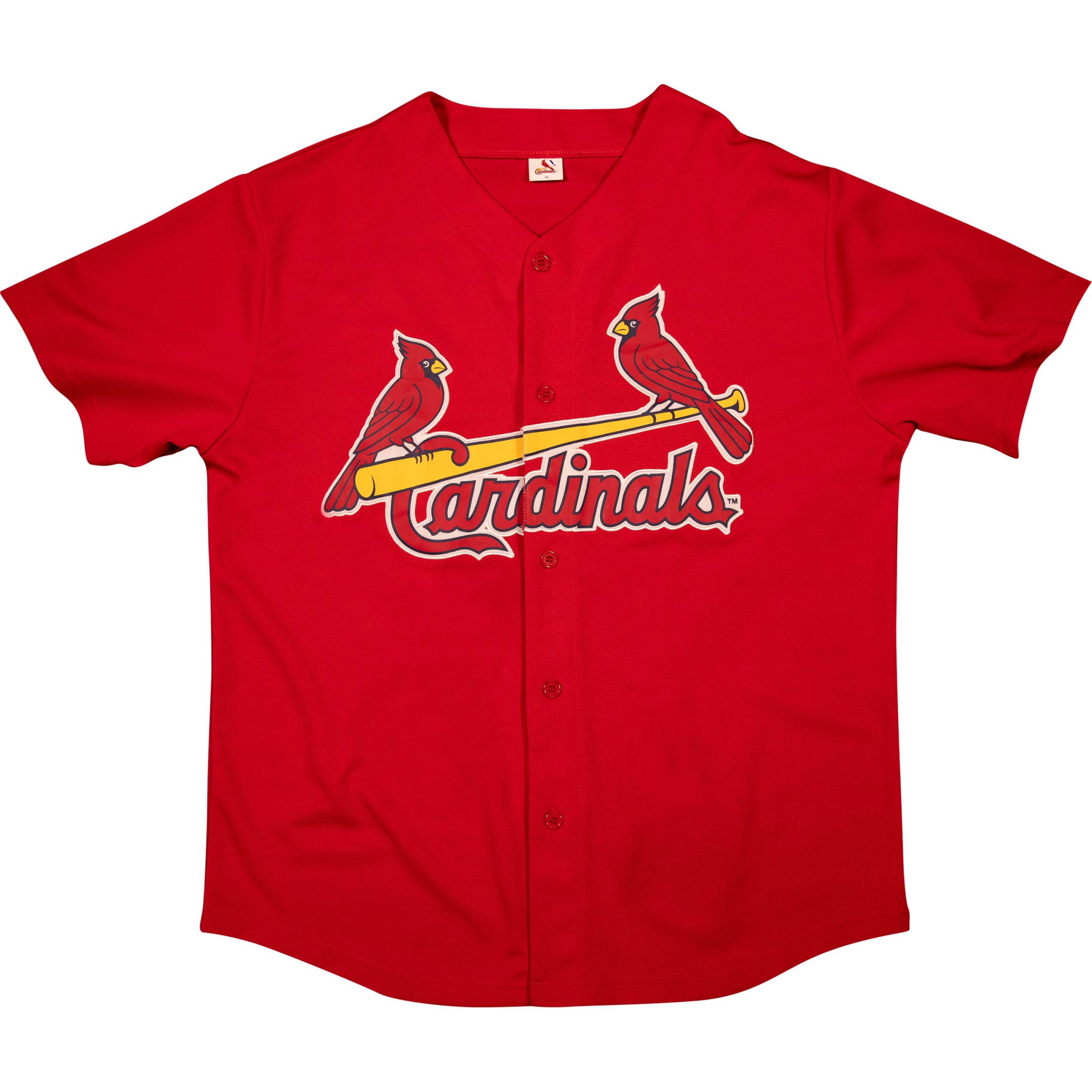 Yadier Molina 4 St. Louis Cardinals Majestic Jersey T-Shirt Women's Large  Red
