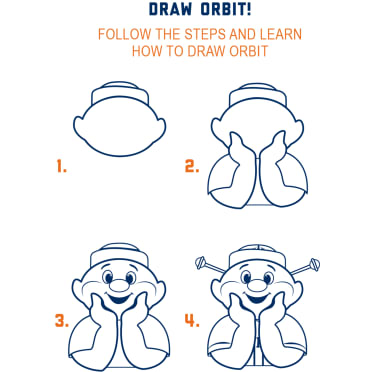 How To Draw Astros Step by Step 