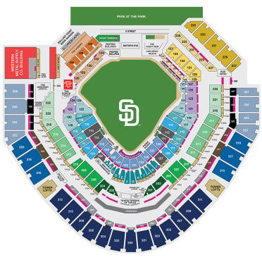 Petco Park Seating Map