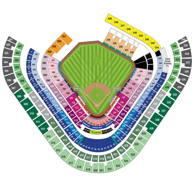 Half Season Plan Seating Map | Los Angeles Angels