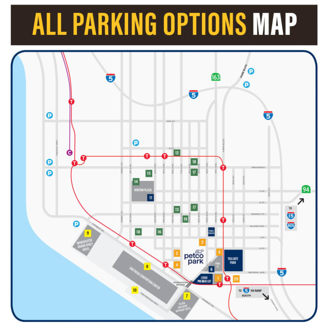 6th & K Parkade for Padres Games  Petco Park Insider - San Diego