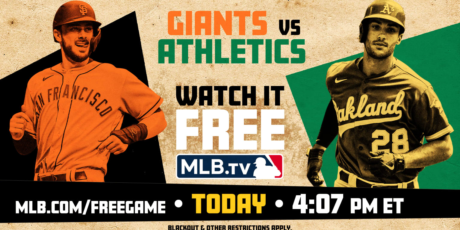 MLB.TV Free Game of the Day Giants vs. A's