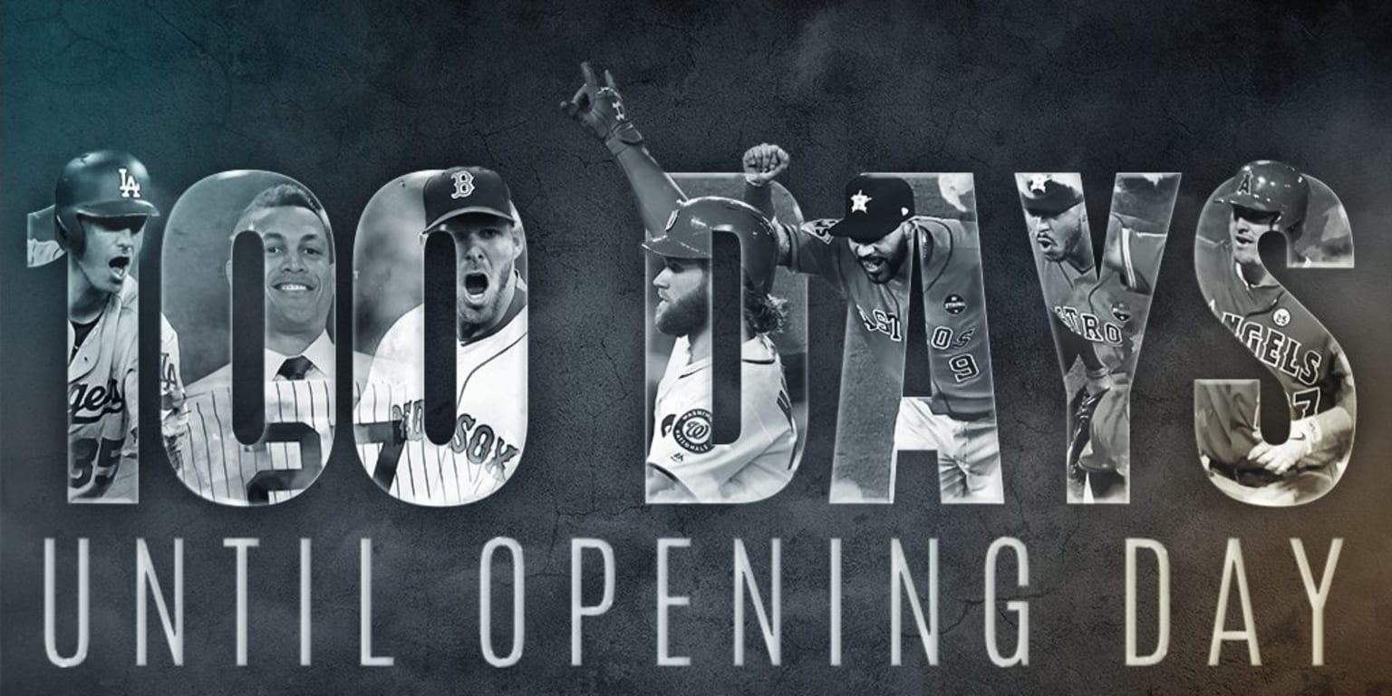 Good news! There are only 100 days until Opening Day