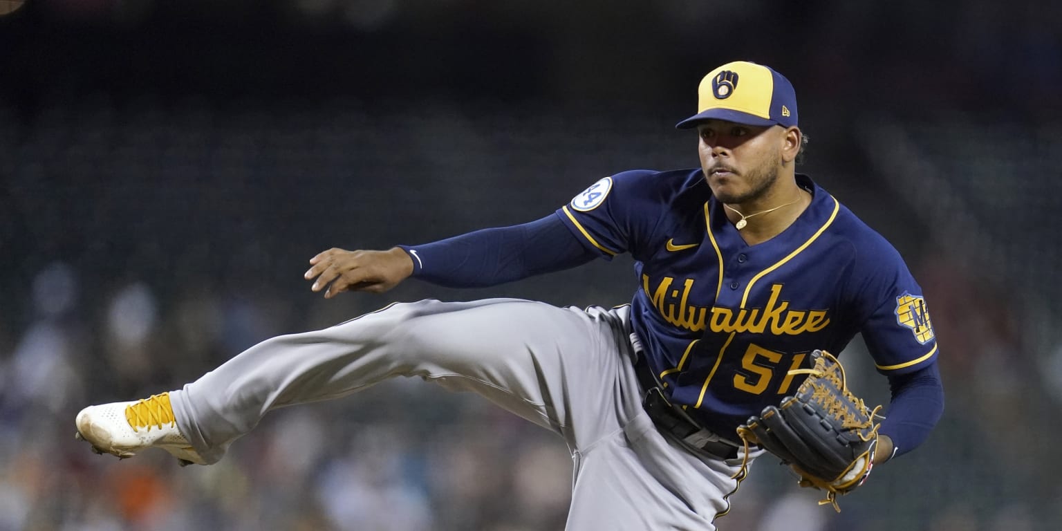 Congrats to Freddy Peralta and his - Milwaukee Brewers