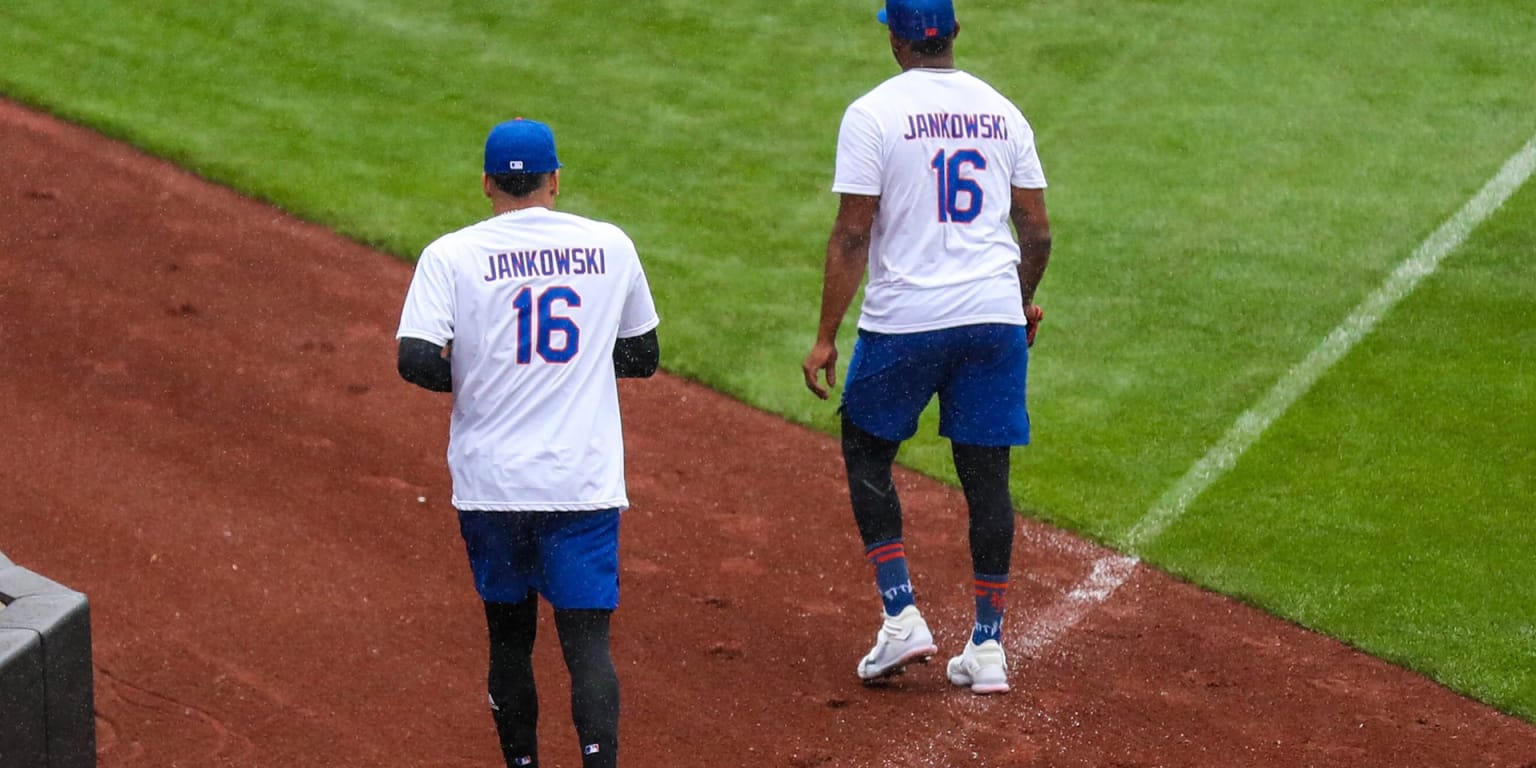 Mets players wear Travis Jankowski jerseys
