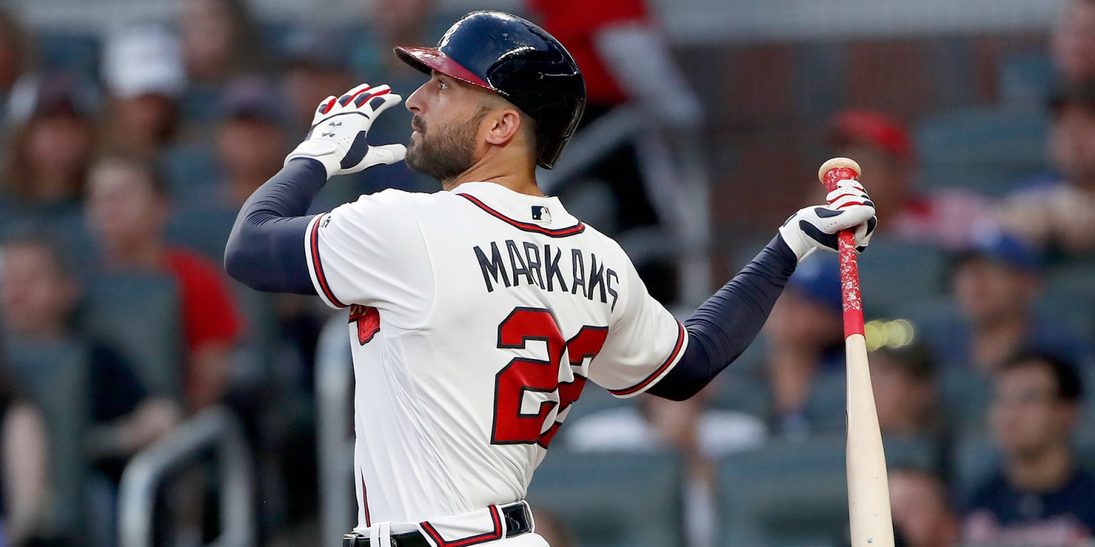 Nick Markakis taking it all in during first All-Star Game