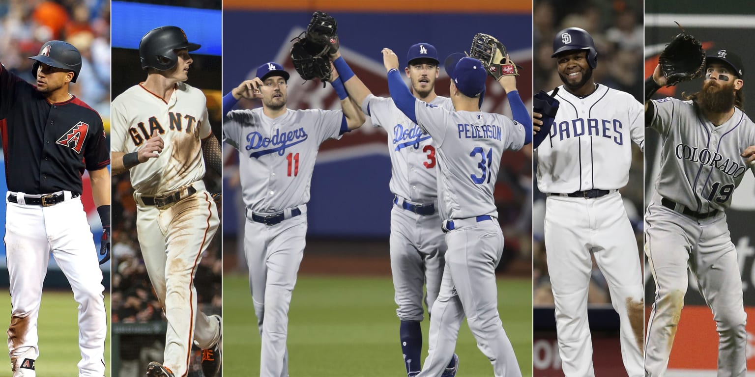 NL West best outfields