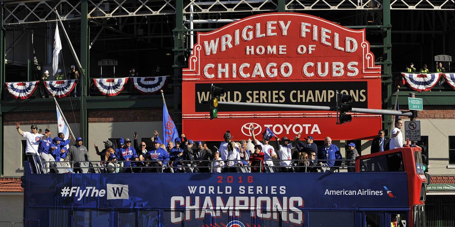 MLB Chicago Cubs 2016 World Series Champions 12 x 18 W Banner