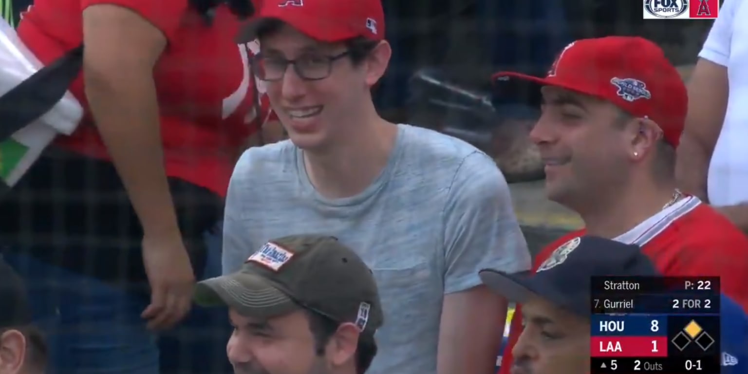 Astros fan hit in ribs by foul ball during game 