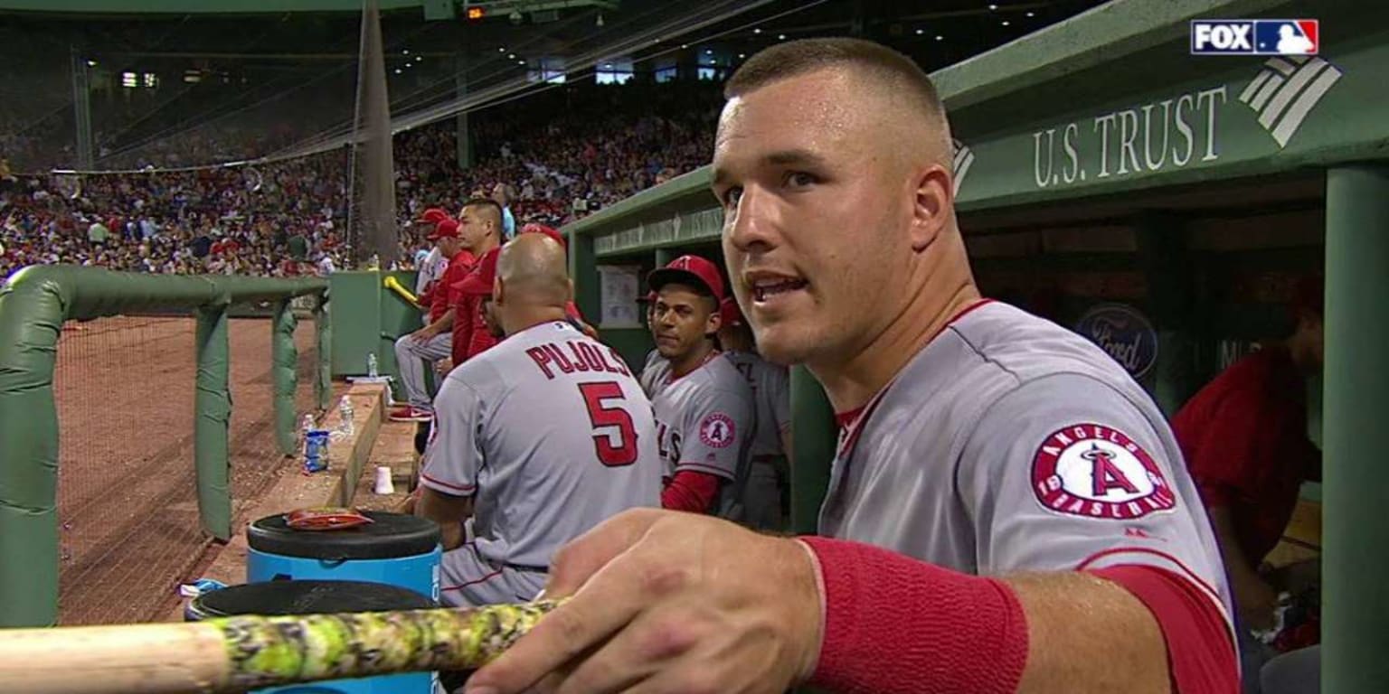 Young fan tears up after Trout's autograph 
