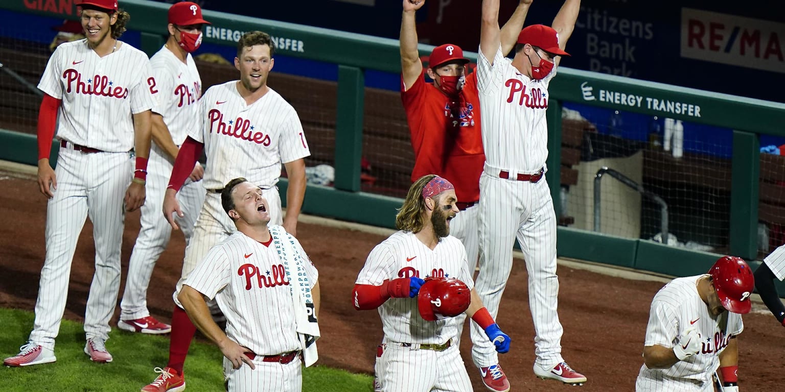 Nationals 2-1 over Phillies on Bryce Harper walk-off double after Mets  clinch NL East - Federal Baseball